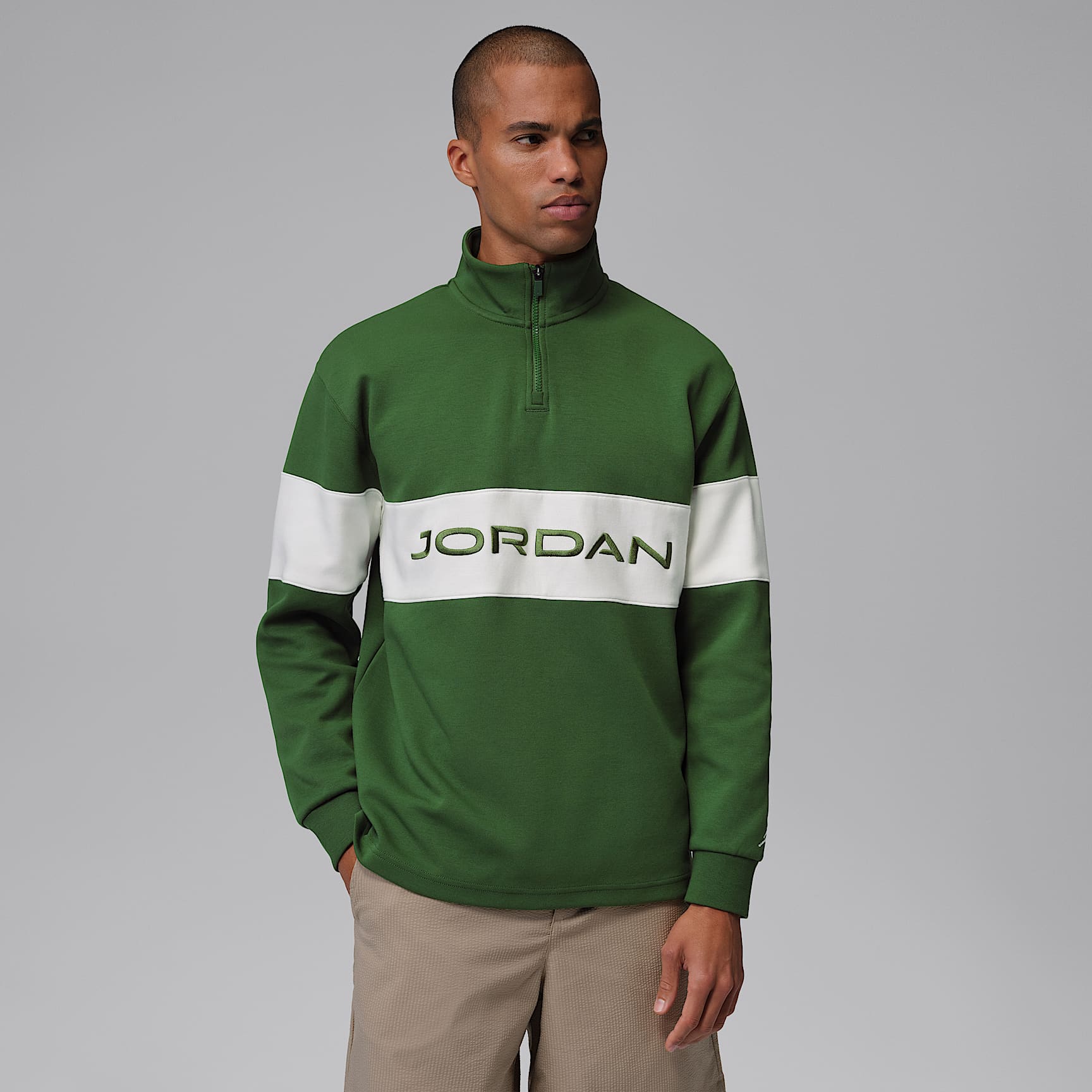 Jordan Sport Men's Dri-FIT 1/4-Zip Golf Top. Nike RO